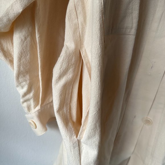 OZMA Audrey Shirt Jacket sz M in Ceramic NWT - Picture 5 of 6